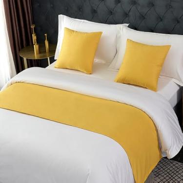 Imagem de Cama, corredor, lenço, colchas, luxuoso, confortável, cor sólida, corredores e cachecóis, liso, simples, proteção de cama, hotéis, decoração de casa, Queen, toalha de cama king size, capa de