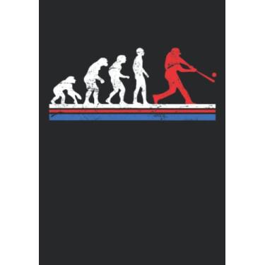 Imagem de Notizbuch A5 dotted, gepunktet, punktiert mit Softcover Design: Baseball Pitcher Catcher Baseball Team: 120 dotted (Punktgitter) DIN A5 Seiten