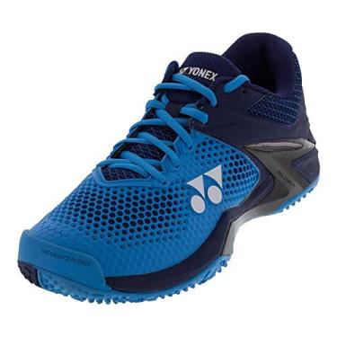 Imagem de Yonex Power Cushion Eclipsion 2 Tênis masculino para quadra de argila, Azul/Marinho, 38 BR