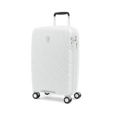 Imagem de Atlantic Luggage Girador expansível com parte rígida, Concha branca, Carry On 21 Inch, Atlantic Luggage Girador expansível com parte rígida