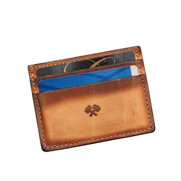 Imagem de Carteira masculina fina | Feita nos EUA | Couro de flor integral, Carvalho carbonizado, Medium