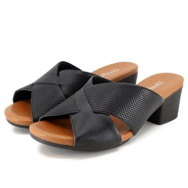 Imagem de Tamanco Salto Medio Feminino Usaflex Ae3219