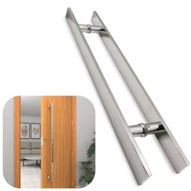Imagem de Puxador Inox Polido Barra Chata 1 Metro Para Todas As Portas