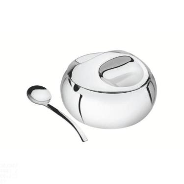 Imagem de Açucareiro Tramontina Linha Chá E Café Em Aço Inox Com Colher Tramonti