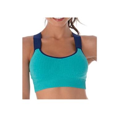 Imagem de Top Stadium Fitness Ultraleve 061226 DeMillus, A, Azul capri