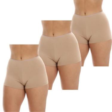 Imagem de Kit 3 Short Íntimo Curto Anágua Segunda Pele Adulta Feminina - Lelu Mo