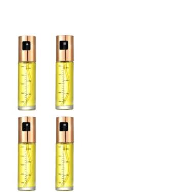 Imagem de Waillynice Pulverizador de óleo de vidro para cozinhar spray de azeitona para salada, churrasco, cozinha, assar, garrafa de vinagre vazia (ouro rosa, 4 peças)