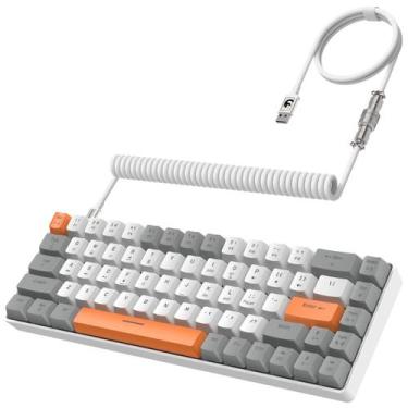 Imagem de Teclado Mecânico para Games ZIYOU LANG RK-T8 com Fio RGB - 65%
