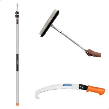 Imagem de Cabo Extensor 5 Metros Tramontina com Rodo 35cm Combinado e Serrote pa