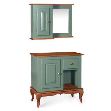 Imagem de Gabinete para Banheiro e Armário Espelheira Dália 3064 Linz Móveis, Ve