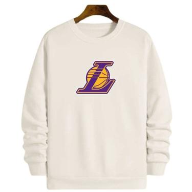 Imagem de Blusa Moletom Gola Basquete LA Los Angeles Laker Basketball