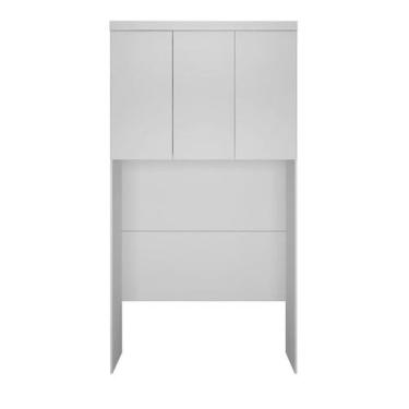 Imagem de Modulado Aéreo Solteiro 3 Portas - Rizon-Branco - Móveis Novo Horizont