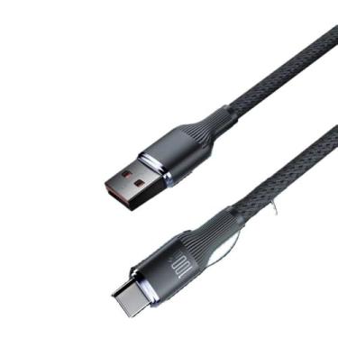 Imagem de 2 pacote 100w Super Fast Charging Cabo USB Cabo de dados Tipo D Tipo C para telefone 1/1.5/2M,1M