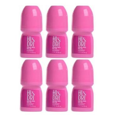 Imagem de Hi & Dri Roll-On Powder Fresh Antiperspirant Desodorante 50ml - 6 Unid