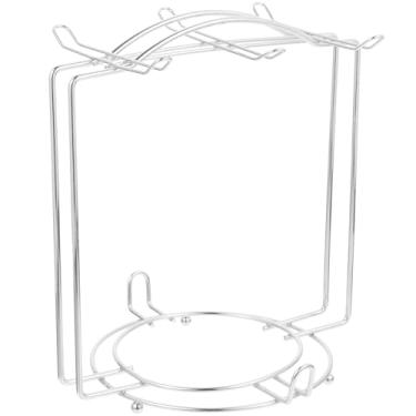 Imagem de Yardwe Suporte de de café de ferro, canecas, escorredor de utensílios de cozinha, cabide, suporte de chávena de chá, suporte de exibição de canecas, organizador de canecas para armário, xícara de