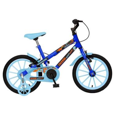 Imagem de Bicicleta Infantil Colli Spinossauro Aventuras Aro 16 | Quadro Dupla Suspensão, Tamanho 12, Freio V-Break, Azul
