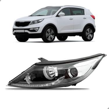 Imagem de Farol Sportage 2011 a 2016 Eletrico Sem Motor Com Led - DEPO, Direito
