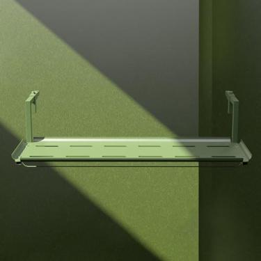 Imagem de FORRTY Mesa De Pátio Suspensa Mesa Varanda Externa Galvanized Material,Ajuste 7 Níveis,Adequado Para Mesas Jantar,Suportes Para Flores,Prateleiras Armazenamento,Bar Pátio Suspenso(Verde,120CM(47.2in))