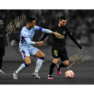 Imagem de Impressão de fotos Ikonic Fotohaus Lionel Messi Cristiano Ronaldo