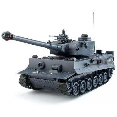 Imagem de Tanque Alemão da Segunda Guerra Mundial com Controle Remoto e Scala 1:28, BEAURE, Cinza