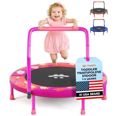 Imagem de Trampolim Infantil Dobrável com Alça Ajustável em Altura Ideal para Crianças e Diversão em Casa VALUSA LLC