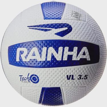 Imagem de Bola de Vôlei Rainha vl 3.5 - Branca e Azul