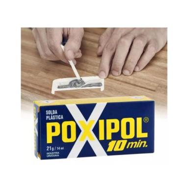 Imagem de Poxipol Cola Solda Plástica 21mg/14ml 10min