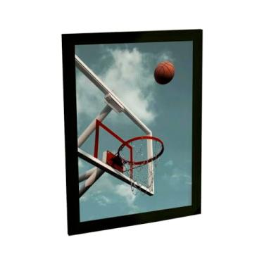 Imagem de Quadro Decorativo Basquete Cesta Céu Azul Decoração Quarto Sala