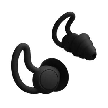 Imagem de Tampões de Ouvido de Silicone - 3 Camadas, com Cancelamento de Ruído e