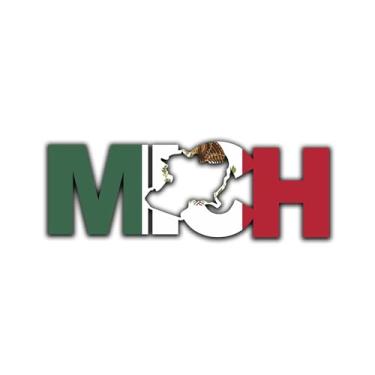 Imagem de Adesivo Edward & Co MICH Adesivo Michoacan Decalque México Letras Carro Caminhão Janela Laptop Mapa Vinil Para-choque Estado Parede (Michoacan, 2,9 x 9 pol.)