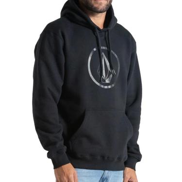 Imagem de Moletom Volcom Canguru Volstoned WT25 Masculino Preto
