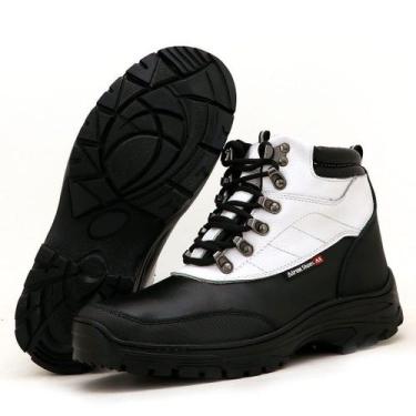Imagem de Coturno adventure masculino trekking couro 246 branco - ATRON, 41, Bra