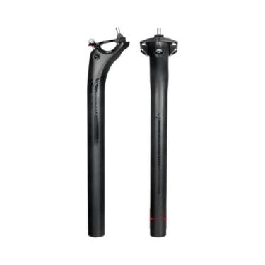 Imagem de Selim de Carbono Preto Fosco TOSEEK - 27,2mm, 31,6mm e 400mm - MTB e E