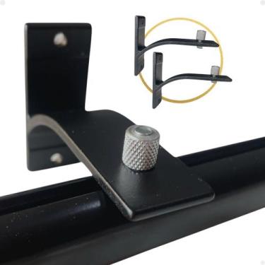 Imagem de Kit 2 Suportes Inove 100% Aluminio Trilho Suíço Ou Varão Wave - Varias