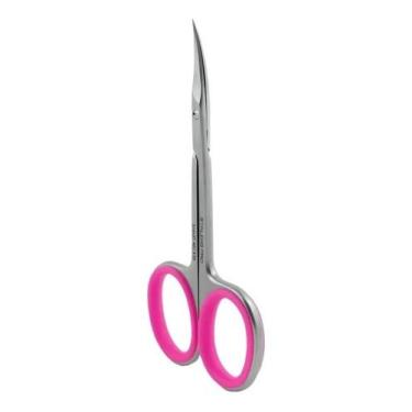 Imagem de Tesoura De Cutícula Staleks Pro 40 3 20mm Manicura Russa, Rosa