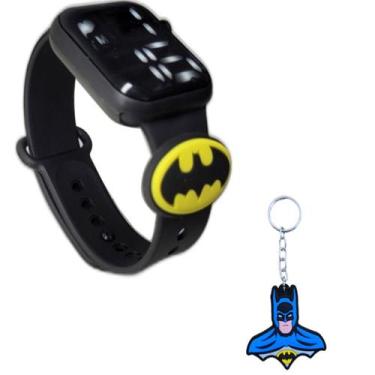 Imagem de Chaveiro Relógio BATMAN Infantil digital Resiste à Água-Pr - SMACTUDO