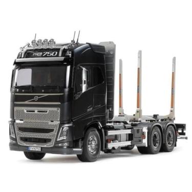 Imagem de Automodelo Semi-Truck Tamiya 1/14 VOLVO FH16 750 6X4, Preto