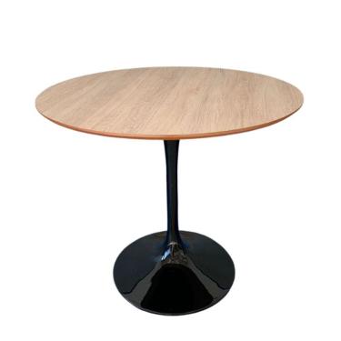 Imagem de Mesa De Jantar Tulipa Saarinen Redonda 100cm Tampo Jade Cor Preto