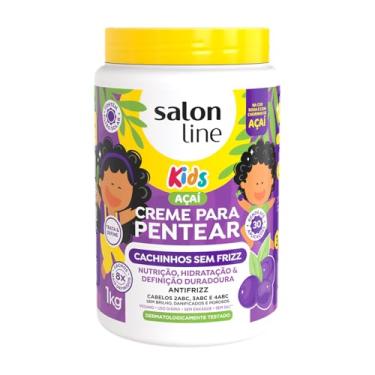 Imagem de Salon Line, Creme para Pentear, Kids, Açaí, Vegano - Para Cabelos Ondulados, Cacheados e Crespos, 1kg
