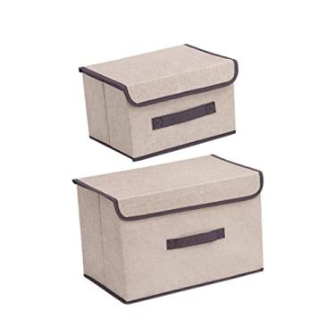 Imagem de GLEAVI 2Peças Armazenamento Dobradas Roupas Organizadores Multifuncionais À de Poeira e Brinquedos e Acessórios