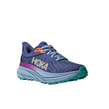 Imagem de HOKA ONE ONE Tênis feminino Challenger 7, Céu noturno/garoa, 7.5 Wide