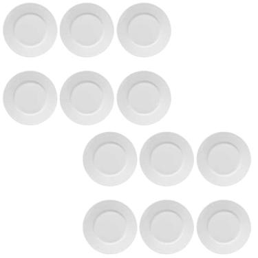 Imagem de Jogo De Pratos Em Vidro Opaline Temperado Branco, Vários Modelos (12, Sobremesa Bianco)