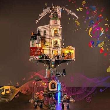 Imagem de Hilighting Kit De Iluminação Led Atualizado Para Lego Gringotes Wizard Bank Horcrux War Building Set, Versão Musical Compatível Com O Modelo 76417 Adultos, Presente Divertido Quem Ama (Modelo Não In