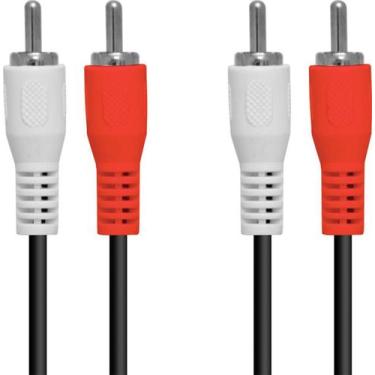 Imagem de Cabo 2 Rca X 2 Rca 1.5 Metros - 2Rca-15 - Pc / 10 - Vinik