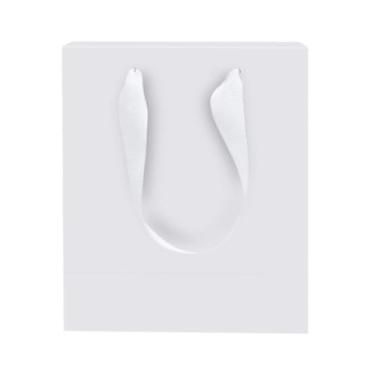 Imagem de Sacos de presente brancos Aosric – 30 peças, 10 x 6,8 x 11,4 cm, sacos de papel cartolina duráveis com alças, pacote a granel, resistentes e reutilizáveis – ideais para festas, Natal, aniversários