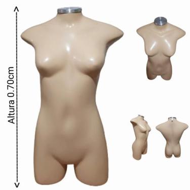 Imagem de Manequim Expositor Feminino Adulto (Meio Corpo Jô N.36) na cor Bege co