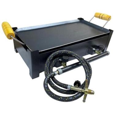 Imagem de Fogão Duas Bocas Semi Industrial De Alta Pressão A Gás Completo Com Ch