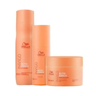 Imagem de Wella Nutri-Enrich Sh 250ml + Masc 150ml + Leave-in 150ml - Wella prof