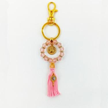 Imagem de Chaveiro Oxum Cristais Rosa - Balaio de Santo