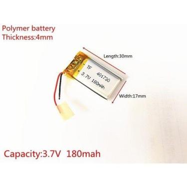 Imagem de Bateria 180 Mah 3,7v Pequena Mp3 Mp4 - bgb